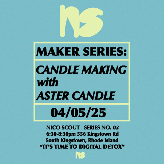 MAKER SERIES: Candle Making with Aster Candle April 5th