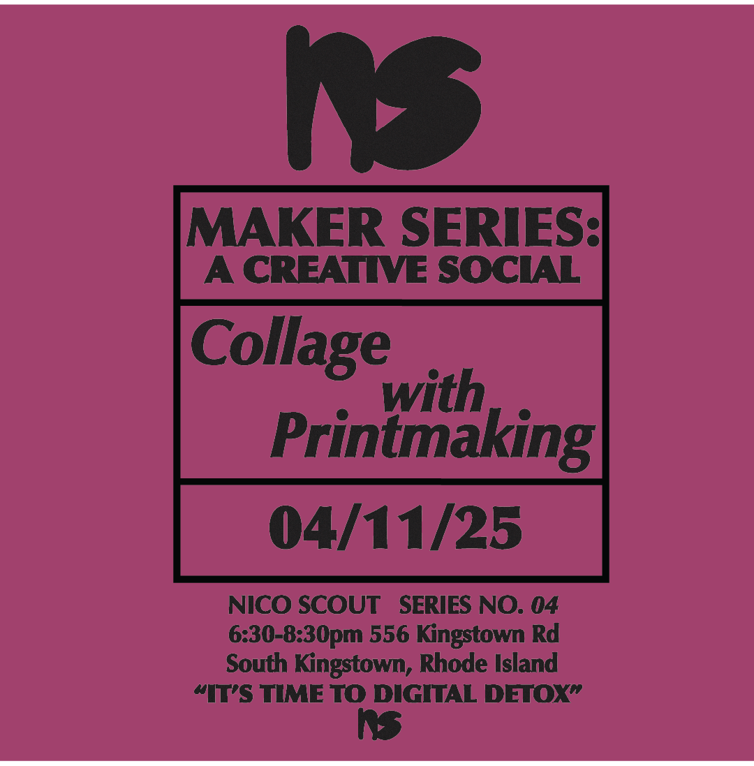 MAKER SERIES: Collage with Printmaking April 11 6:30-8:30pm