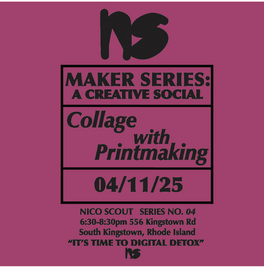 MAKER SERIES: Collage with Printmaking April 11 6:30-8:30pm