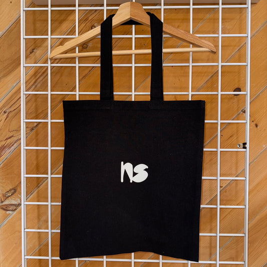NS Black White Tote