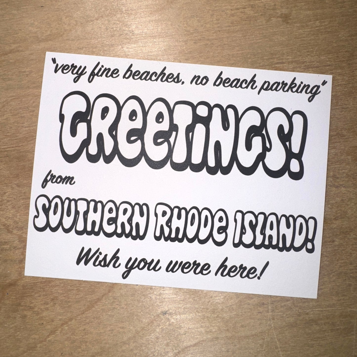 Rhode Island Tourist Postcard