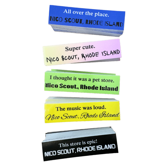 Customer's Comments Stickers