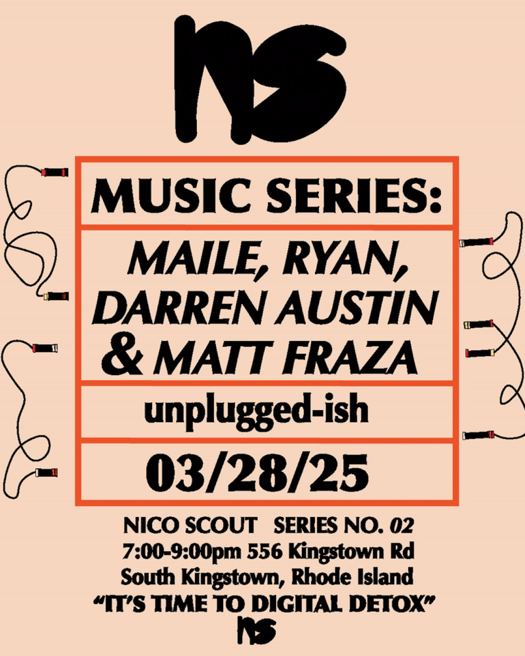 MUSIC SERIES: Unplugged-ish March 28th 7:00-9:00pm