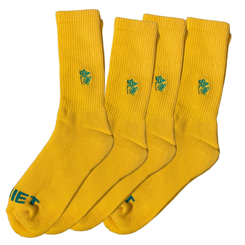 Quiet SHHH Socks - Yellow
