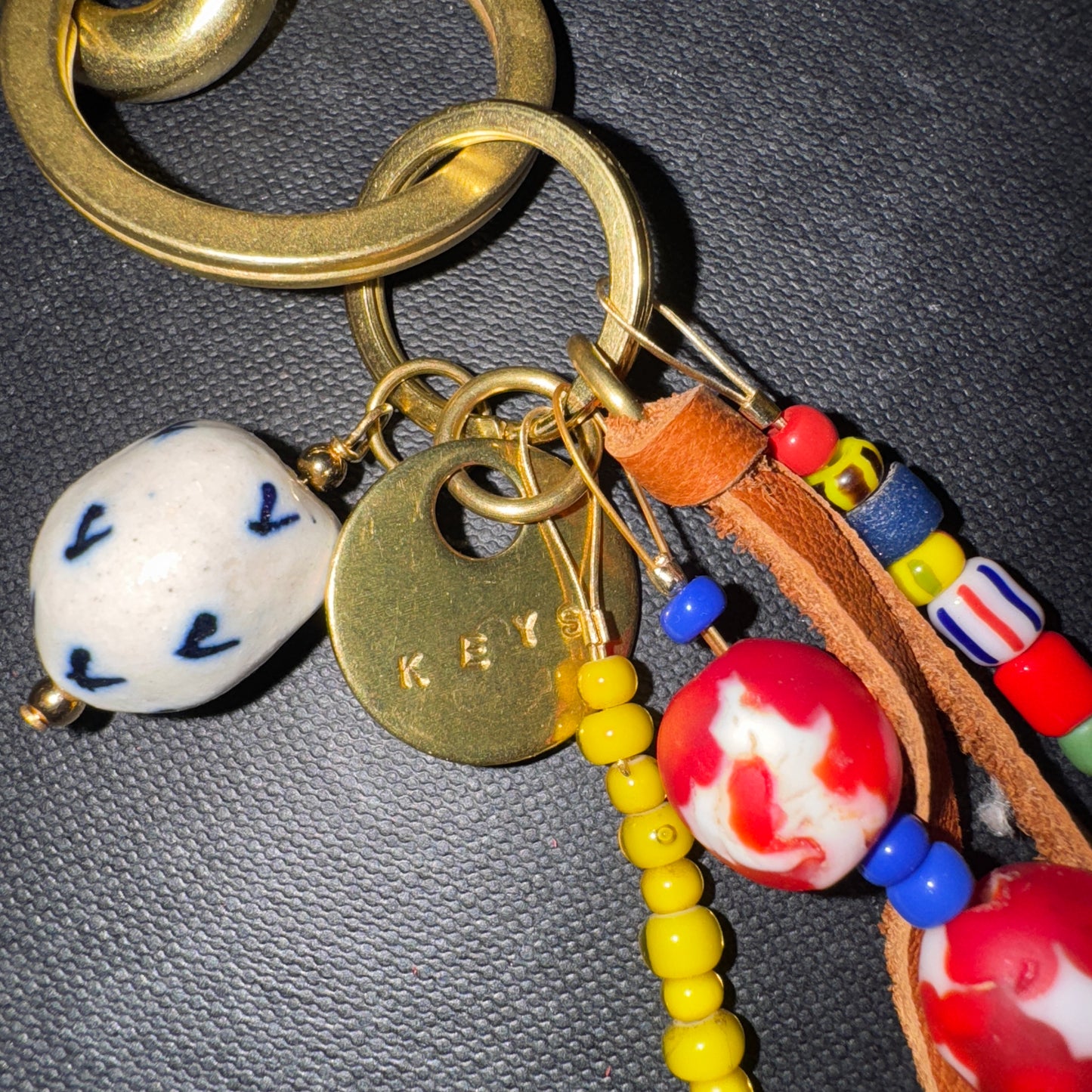 Beaded Keyring, Carabiner