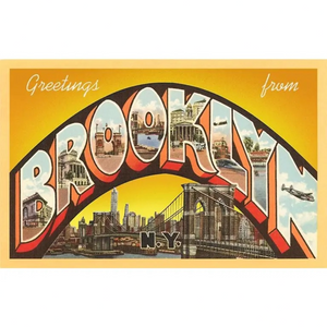 Greetings From Brooklyn Postcard