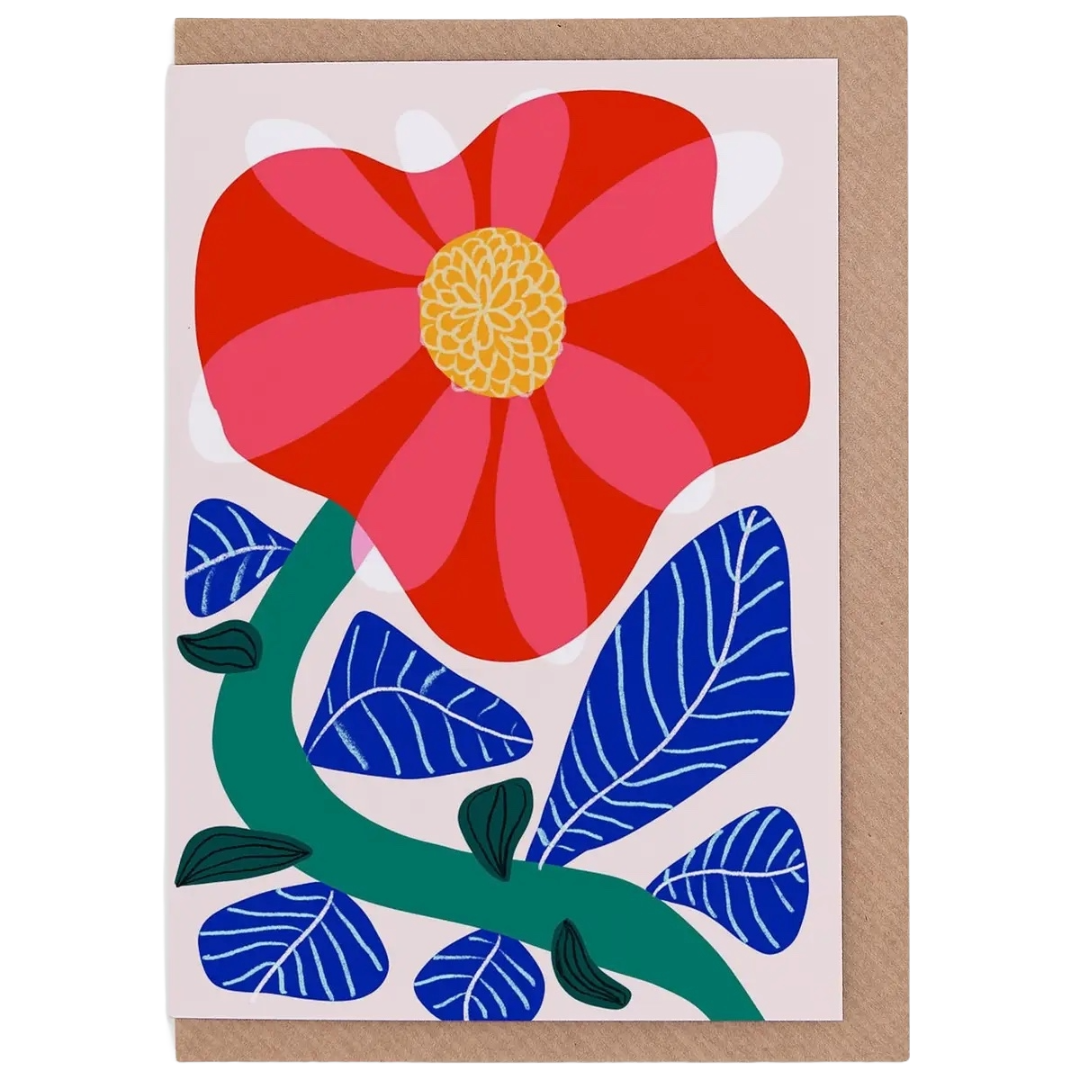 Camelia Greeting Card