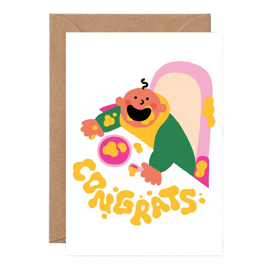 Baby Food Greeting Card