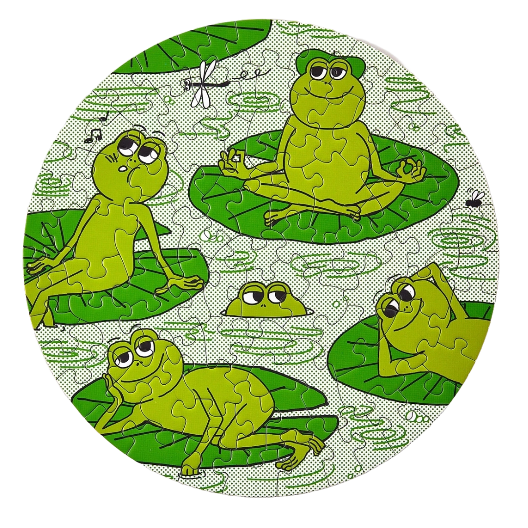 Peace Frogs Puzzle - Mini