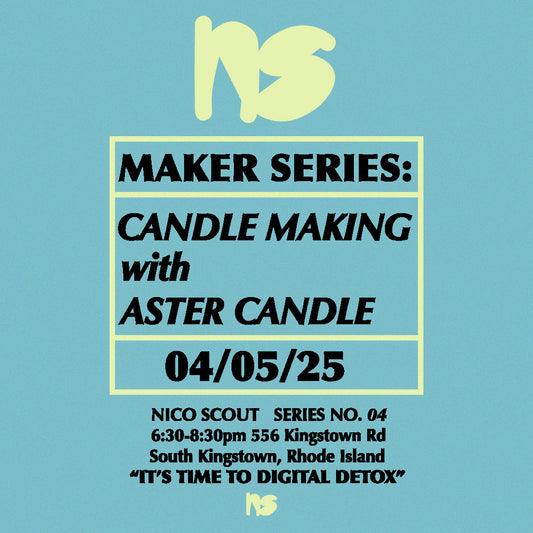 MAKER SERIES: Candle Making with Aster Candle April 5th