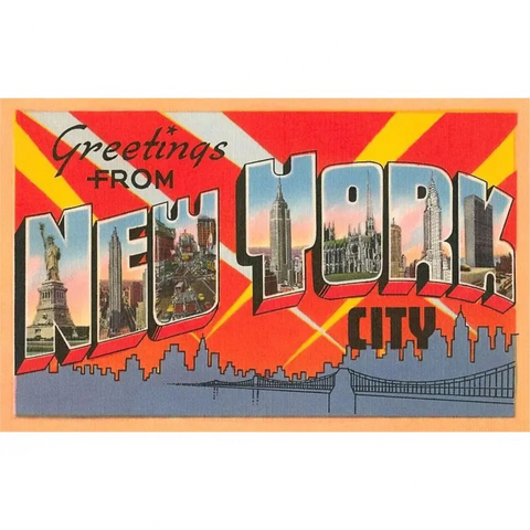 Greetings From New York City Postcard