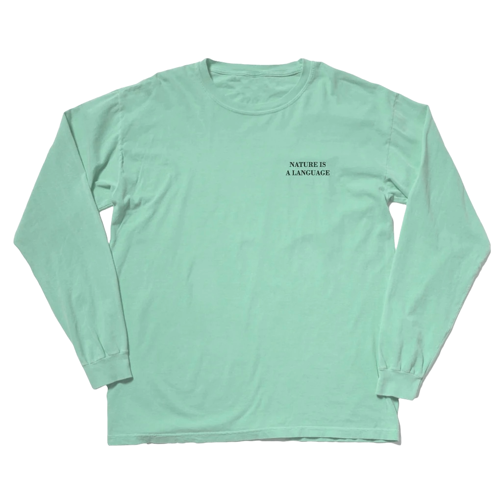Nature Is A Language Long Sleeve - Mint