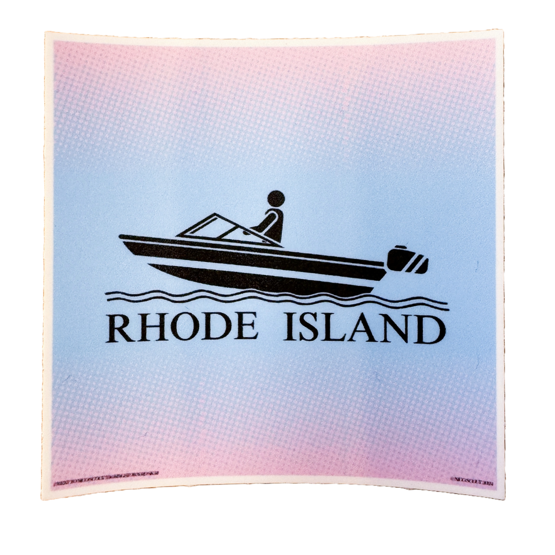 I Went on a Boat in Rhode Island Sticker