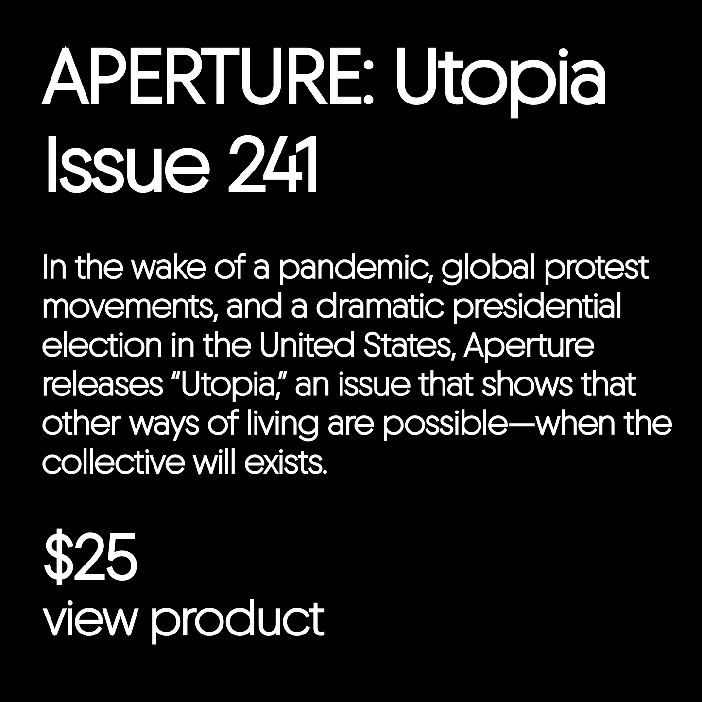 Aperture 241 Utopia