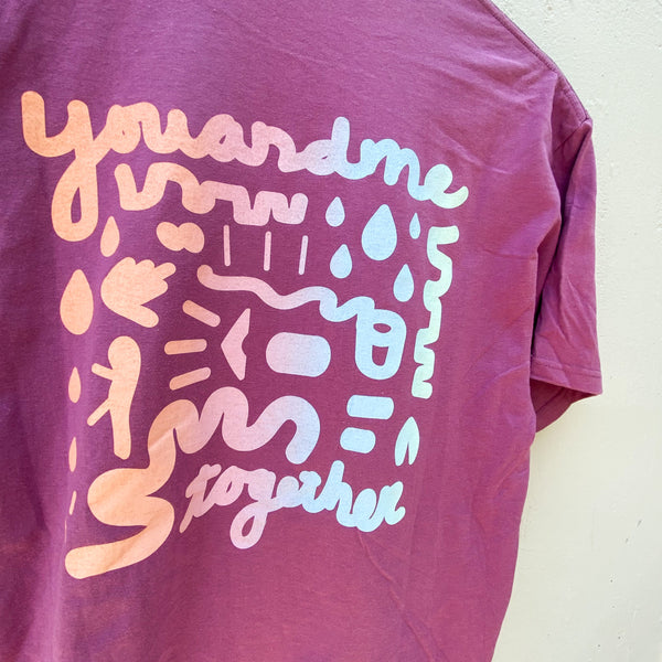 You & Me Together Tee: Sunset