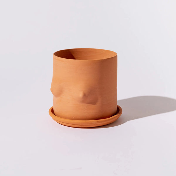 Boob Terracotta Pot (w saucer)